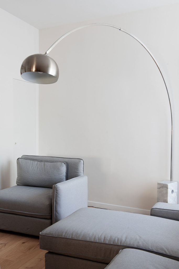 Design salotto con lampadario